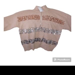 Sweater with sequins